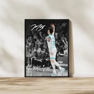 LaMelo Ball Art Print Poster Charlotte Basketball Decor. NO FRAMED