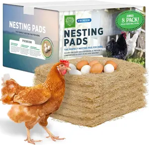 Small Pet Select - Chicken Nesting Pads (8-Pack), 13x13, for Hens, Fits Most Nesting Boxes, Chicken Coop Nest Liners