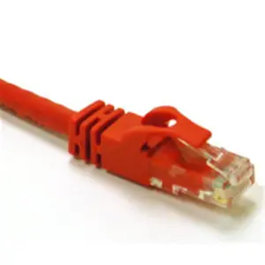 212 MAIN 25ft CAT 6 550Mhz Snagless Crossover Cable with Snagless Boot, PVC Jacket, Male Connectors for Data Transfer & Peer-to-Peer Connections, Red