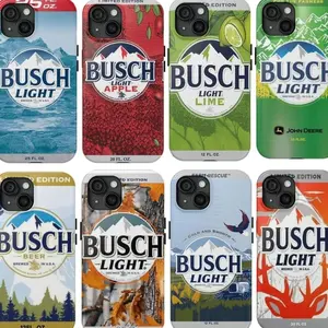 Busch Light Beers Phone Case, Busch Light Apple/Farmer Drink For iPhone 16 15 14 13 12 11 X Xs Xr 8, Unique Accessories, Durable Cover