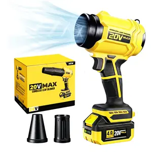 Turbo Jet Blower，Brushless Cordless Leaf Blower For Dewalt 20V MAX Battery，4.0Ah 20V Electric Blower for Gardens Lawns Driveways Portable Power Station Home.【SummerVibes 】
