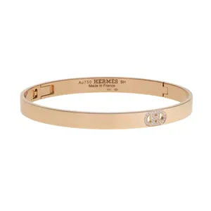 Pre-owned Hermès d'Ancre Bangle Bracelet