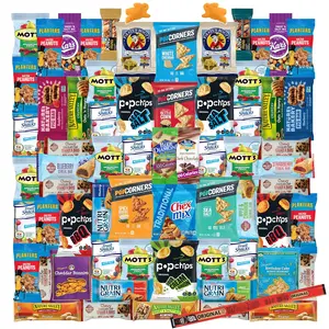 Foxy Fane 66-Count Holiday Gift Box - Assorted Healthy Snacks & Treats - Ideal Variety Pack for Easter, Christmas & New Year - Perfect for Family, Friends & Office Gifting