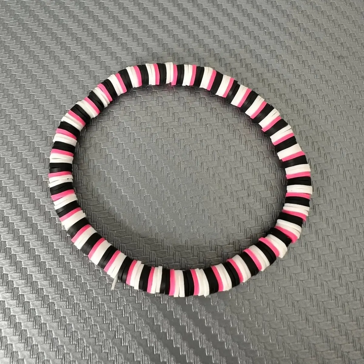 Pink/Black Preppy Bracelet