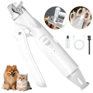 PetGroomer 2-in-1 Dog Nail Clipper & Paw Hair Trimmer with LED Light, Rechargeable & Waterproof – Grooming Tool for Paws, Face, Ears, Rump – Safe for Dogs & Cats