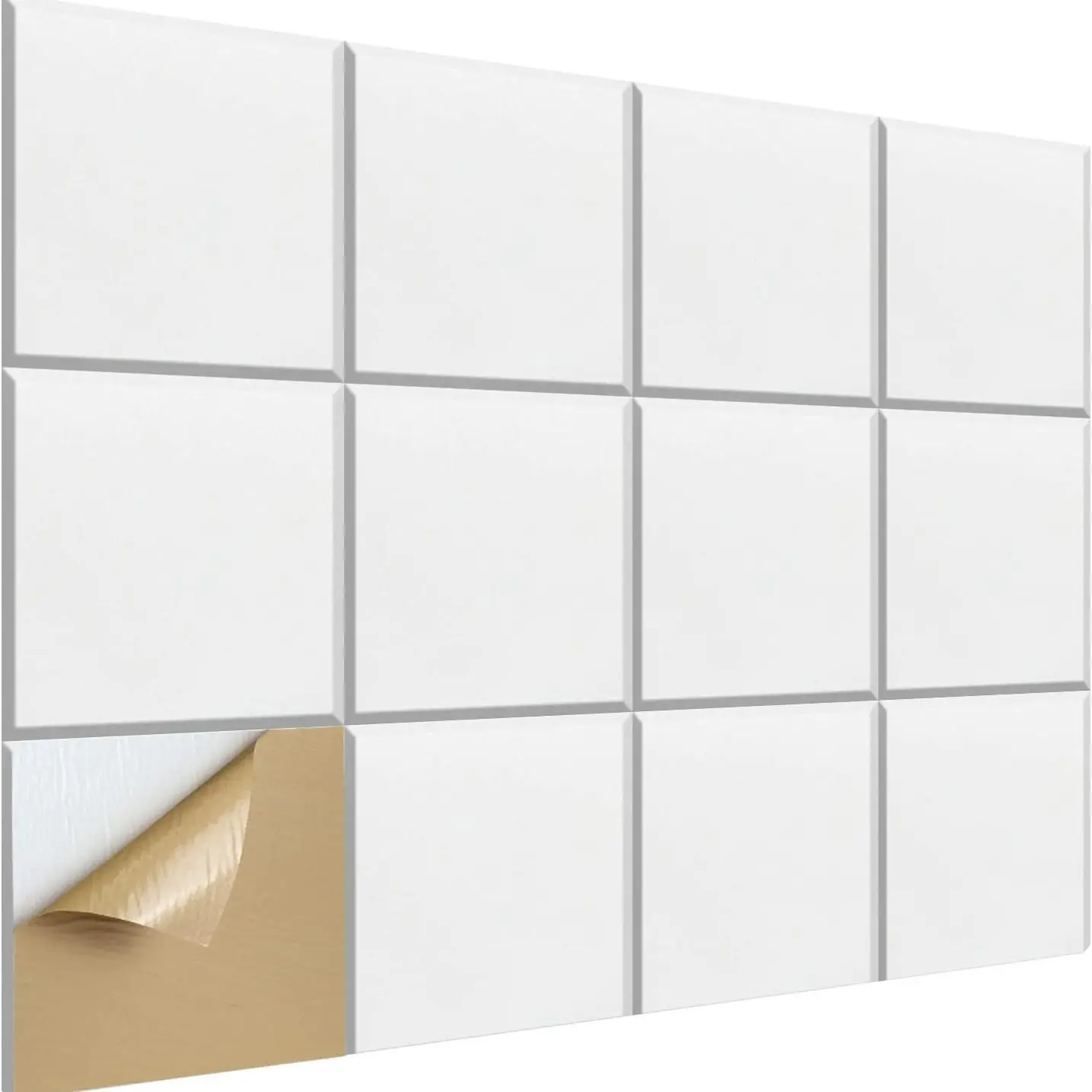 24pcs Italian Style Felt Acoustic Panels, Self-Adhesive Polyester Fiber Soundproof Wall Stickers, Home & Office Use, Universal Setting