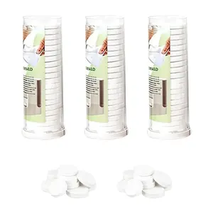 Towel Refills for Hot Face Towel Heater Machine 60 Pcs Disposable Compressed Face Towels for Smart Towel Warmer 3 Buckets 20 Pcs Per Bucket