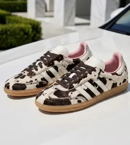 Adidas Samba OG Cow Print JR1256 Womens Fashion Sneakers New