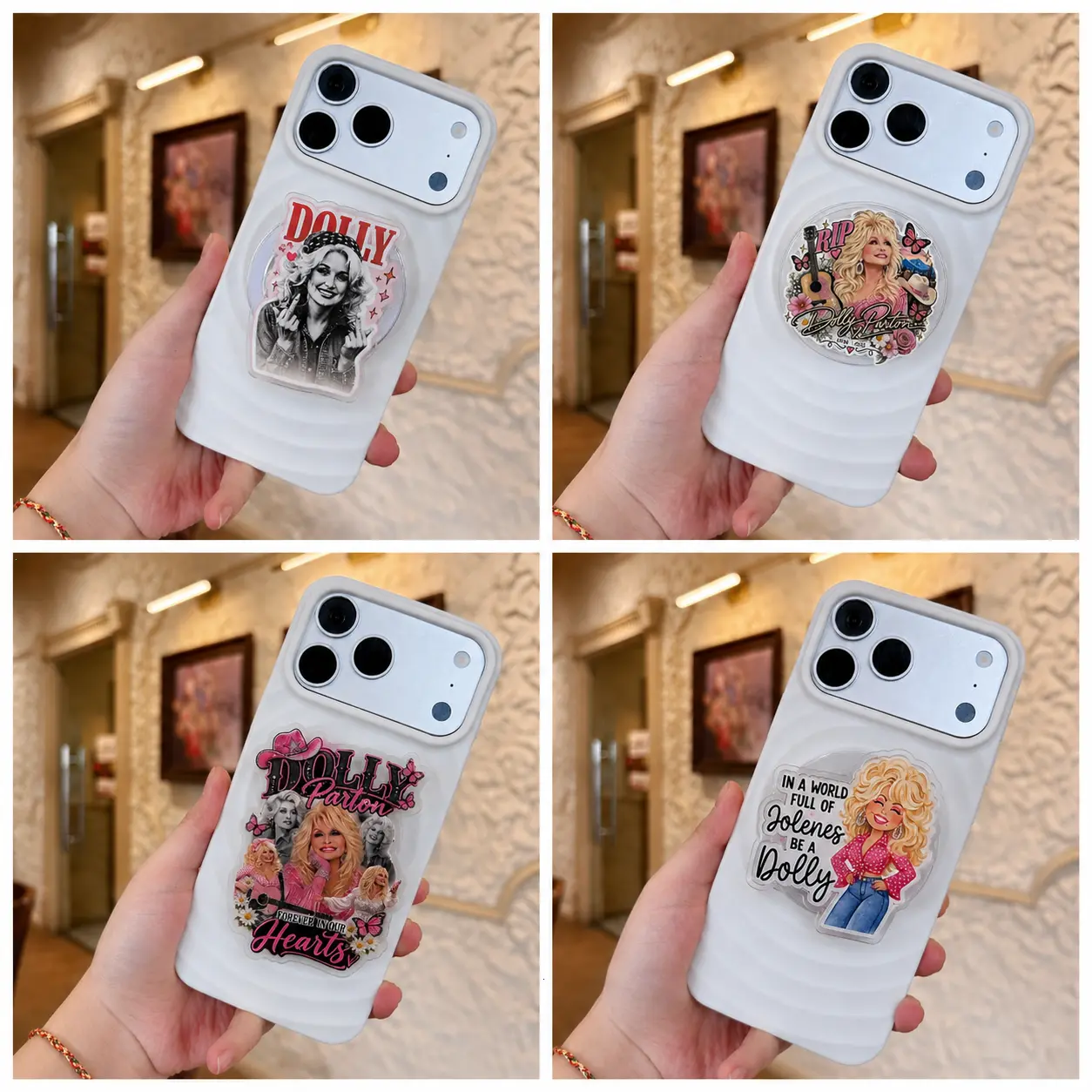 Dolly Parton Memorial Phone Grip, Country Music Legend Tribute, Magnetic Phone Stand, Remembrance Gift for Fans