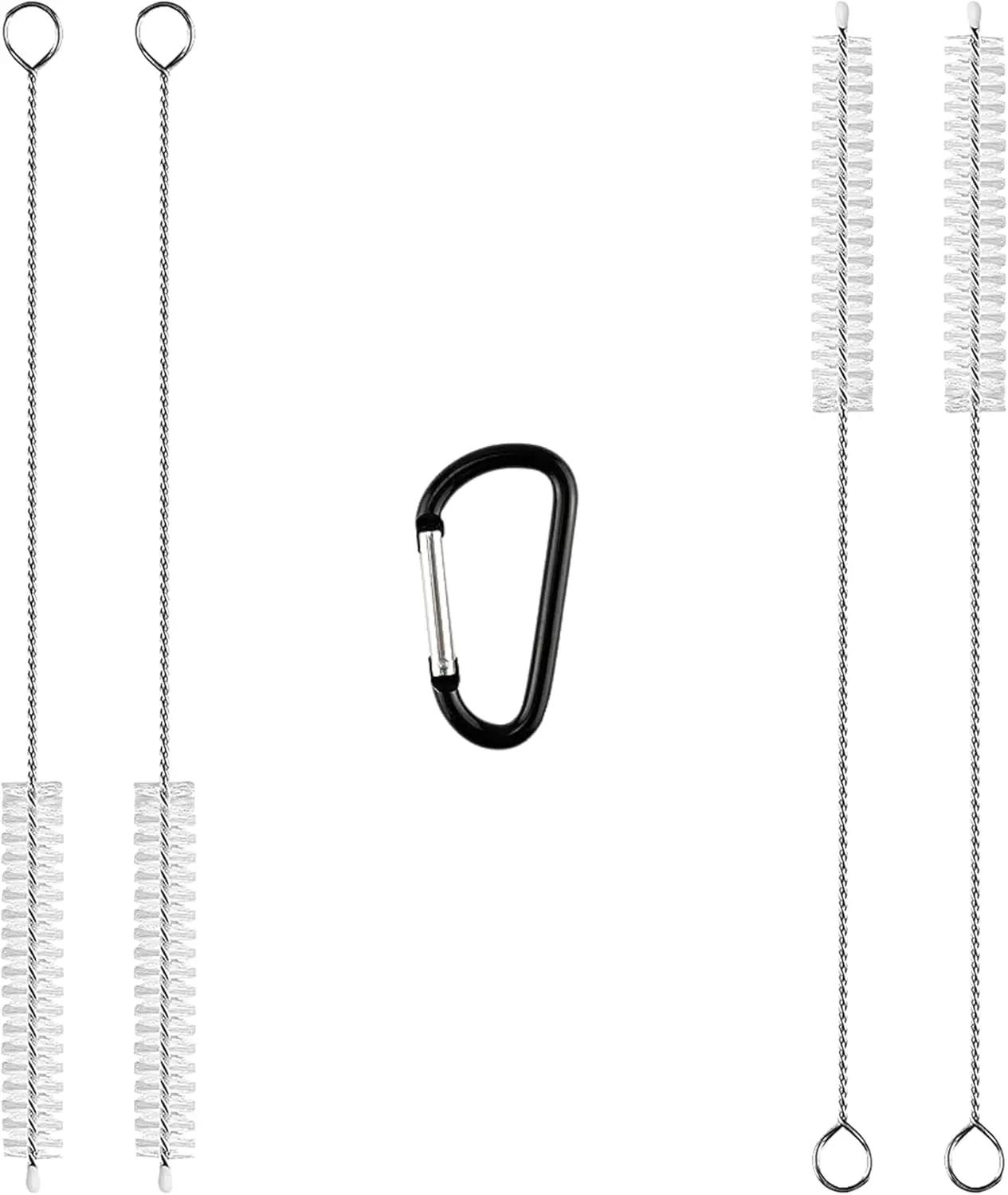 4 Straw Cleaner Brush Extra Long - Set of 4 Metal Straw Cleaner - Straw Cleaning Brush for  Straws
