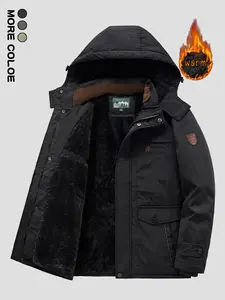 Men's Mid-Length Mountain Ski Jacket, Windproof Outerwear for Cold Weather, Durable Insulated Coat for Snowboarding & Outdoor Activities, Thermal Lined Outerwear, Outdoor Sportswear