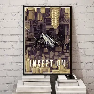 Inception Movie Poster,Inception Movie Poster, High Quality Canvas Wall Art, Room Decor, Inception Poster for Gift, Sci-Fi Wall Art