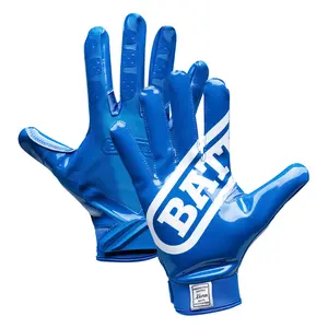 BATT Double Threat Receiver Football Gloves UltraTack Palm PerfectFit Material Reinforced Stitching 90-Day Durability Guarantee