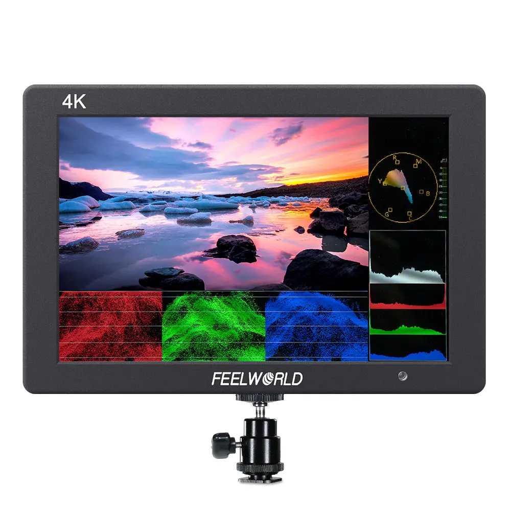 FEELWORLD T7 Plus 7-Inch IPS 4K HDMI Camera Field Monitor, DSLR Video Assist Photography Tool with 1920x1200 Full HD Display, Solid Aluminum Housing, Peaking Focus, False Colors (Camera Accessories)