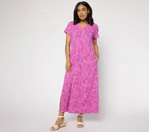 Denim & Co. Beach Regular Knit Gauze Maxi Dress