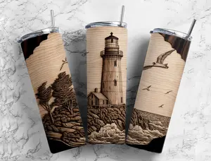 20 oz tumbler lighthouse