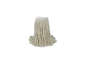 Boardwalk CM20024 Banded Cotton Mop Heads, 24Oz, White, 12/Carton
