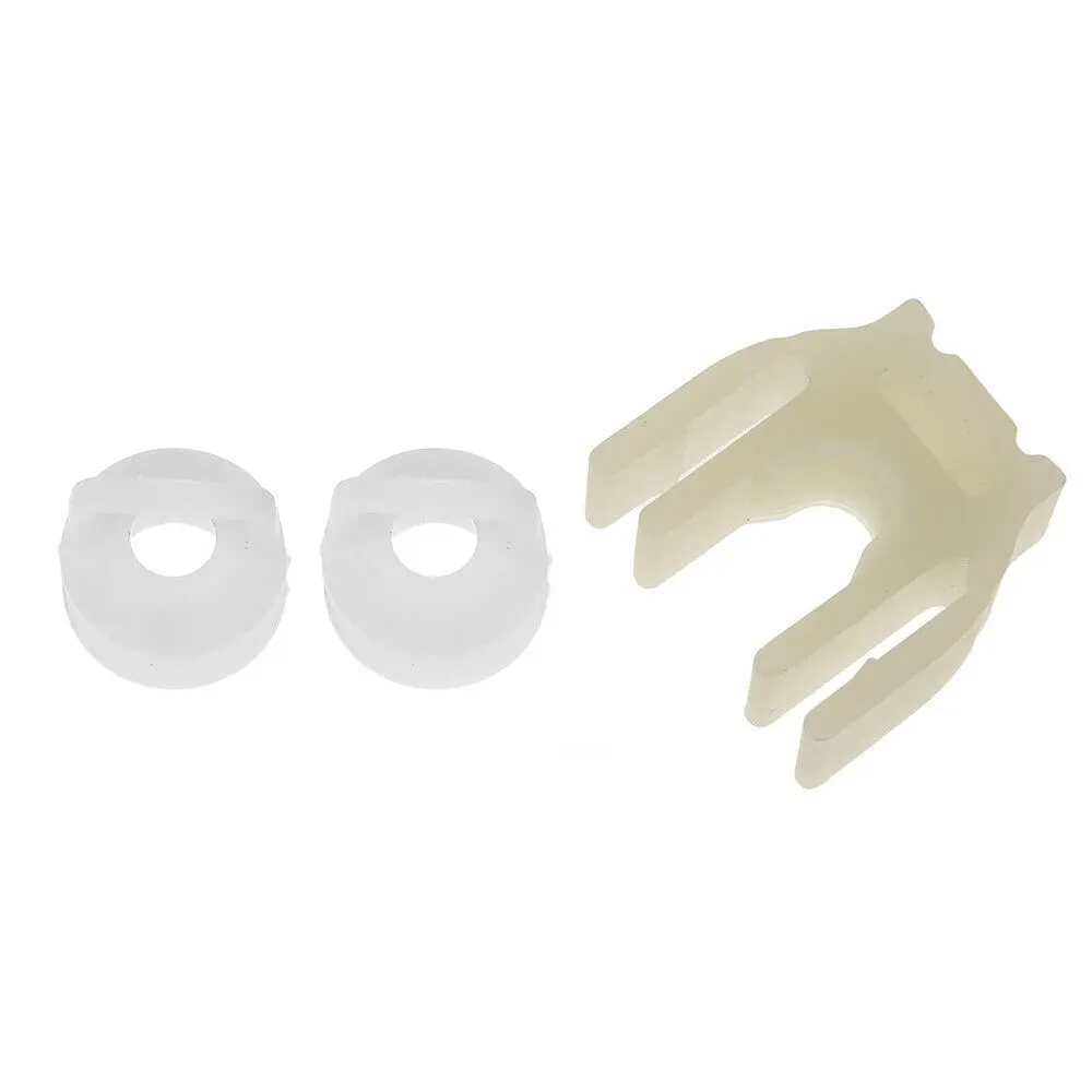 Transmission Shifter Linkage Cable Bushing Repair Kit 14104, with 2 Plastic Bushings & 1 Forked Shift Cable Retainer, for Chevrolet GMC, Cost-Saving Automotive Engine & Transmission Repair Tool, 2 X Transmission Shifter Bushing