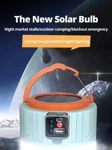 Camping Lantern,Camping Lamp, Solar LED Outdoor Camping Portable Lantern, USB Portable Emergency Lantern for BBQ Hiking Night Market