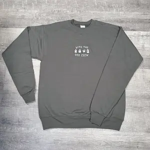 BOO CREW Embroidery Sweatshirt SMOKE GREY