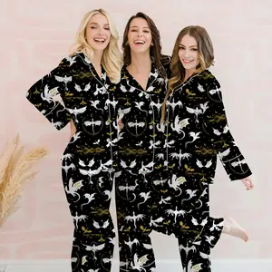 Fourth Wing Satin Pajamas Shorts, Basgiath War College Sleepwear, Dragon Book Pajamas, Violet Sorrengail Nightwear, Book lovers Pjs
