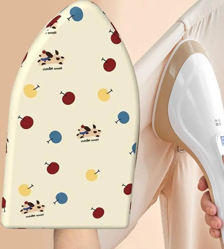 Handheld Ironing Board, Portable Heat Resistant Ironing Pad for Clothes Steamer and Iron, Mini Folding Ironing Mat with Comfortable Hand Strap, Travel Laundry Accessories for Home, Dorm and Office