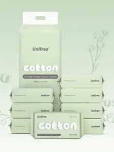 Unifree Facial Towels, Dry Wipes, Disposable Face Towel 8-pack Value Pack,800 Count Skincare Comfort face hand towels