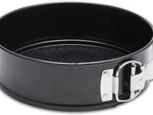 HIWARE 9 Inch Non-stick Cheesecake Pan Springform Pan with Removable Bottom/Leakproof Cake Pan with 50 Pcs Parchment Paper - Black