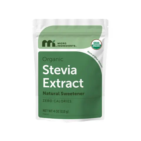 Micro Ingredients Pure Organic Stevia Powder, 4 Ounces