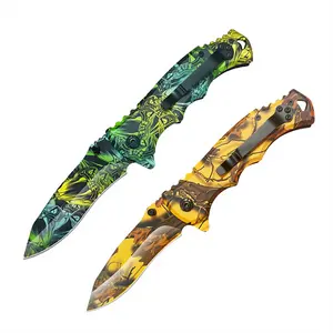 Personalized Pocket Knife, Gift for Men, Stocking Stuffers For Men Him/Dad, Custom Engraved Knife for Camping, Hunting Essentials With Belt Clip, 8 Inch Stainless Steel Blade and Wood Handle