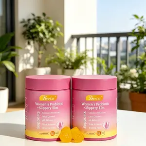 Her Juicy Feminine Probiotics Gummies 60 Count, Pineapple Women’s Probiotic with Slippery Elm & Prebiotics, Support pH Balance & Intimate Dryness Relief