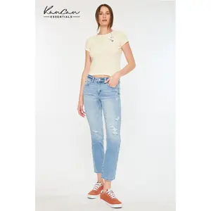 KANCAN - Isabella Essentials Mid Rise Slim Straight Jeans