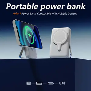 【 Father's Day Gifts】10000mAh MagSafe Wireless Portable Power Bank, Fast Charging Chargeable Smartphone Accessory, Compatible with iPhone 17/16/15/14/13/12/Plus/Pro Max, for Outdoor & Emergency Use, Christmas Gift