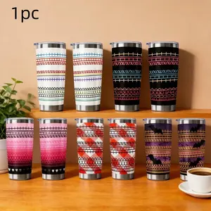1pc 20oz Stainless Steel Hidden Message Travel Tumbler, Sarcastic Design Funny Coffee Mug, Leak Proof, Perfect Gift for Coworkers & Work Besties