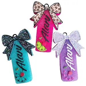 Energy Drink Car Freshie Popular Diffuser Scented Design with Leopard Print & Glitter Bows