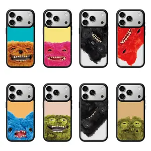 【Black Frame Transparent Magnetic Case】fugglerⅣ Phone Case iPhone17ProMax MagSafe Phone Case 16Pro Shockproof Case Compatible with iPhone15/14/13/12