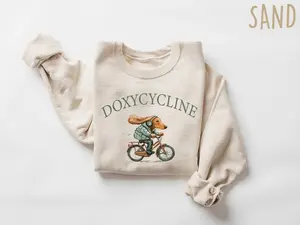 Pharmacist Sweatshirt, Doxycycline Sweatshirt, Veterinary Tee Funny Pun Sweatshirt, Dachshund Cycling Sweater