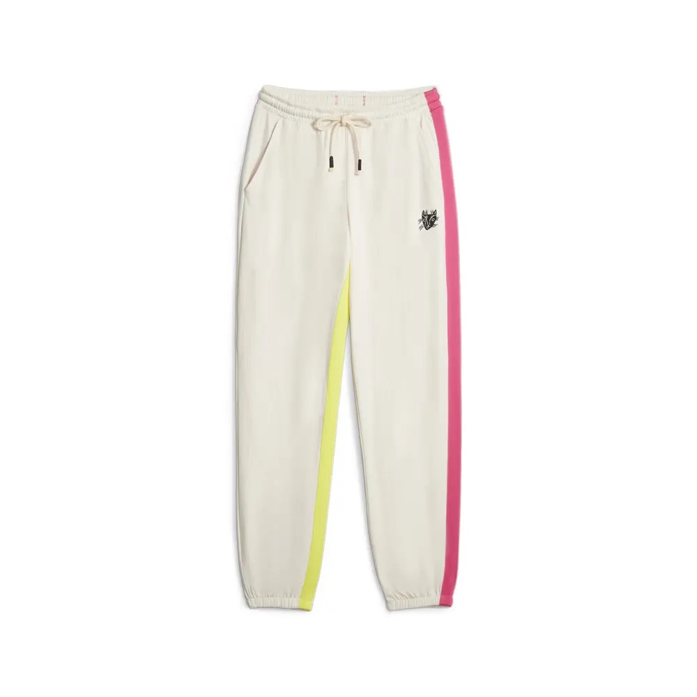 PUMA Womens X Lemlem Drawstring Joggers Casual - Off White