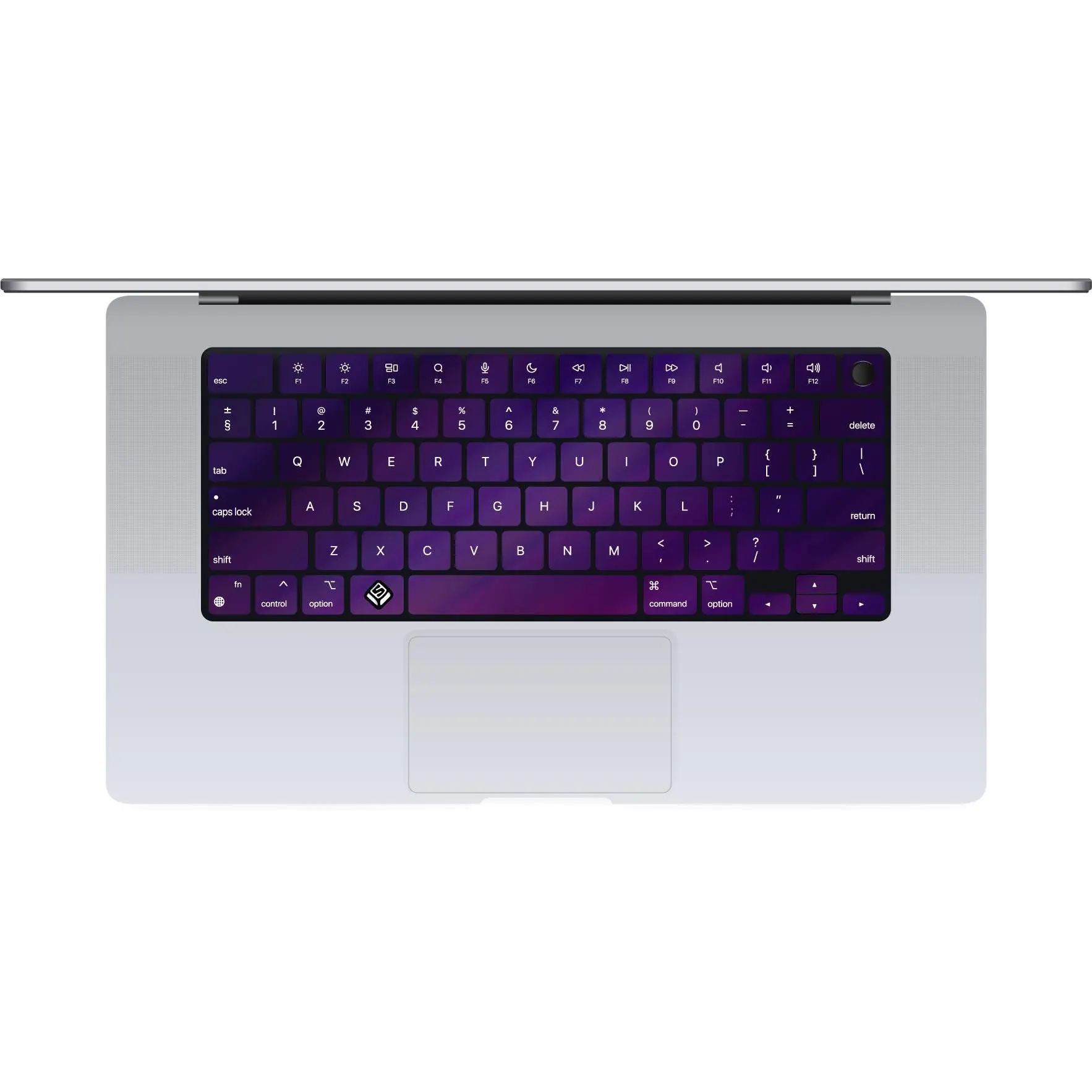 Dark Purple MacBook Keyboard Sticker