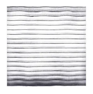 Bag of 40 – 10.5" Square Fine Weave Faux Jute Fiber Mesh Sheets – Black/White