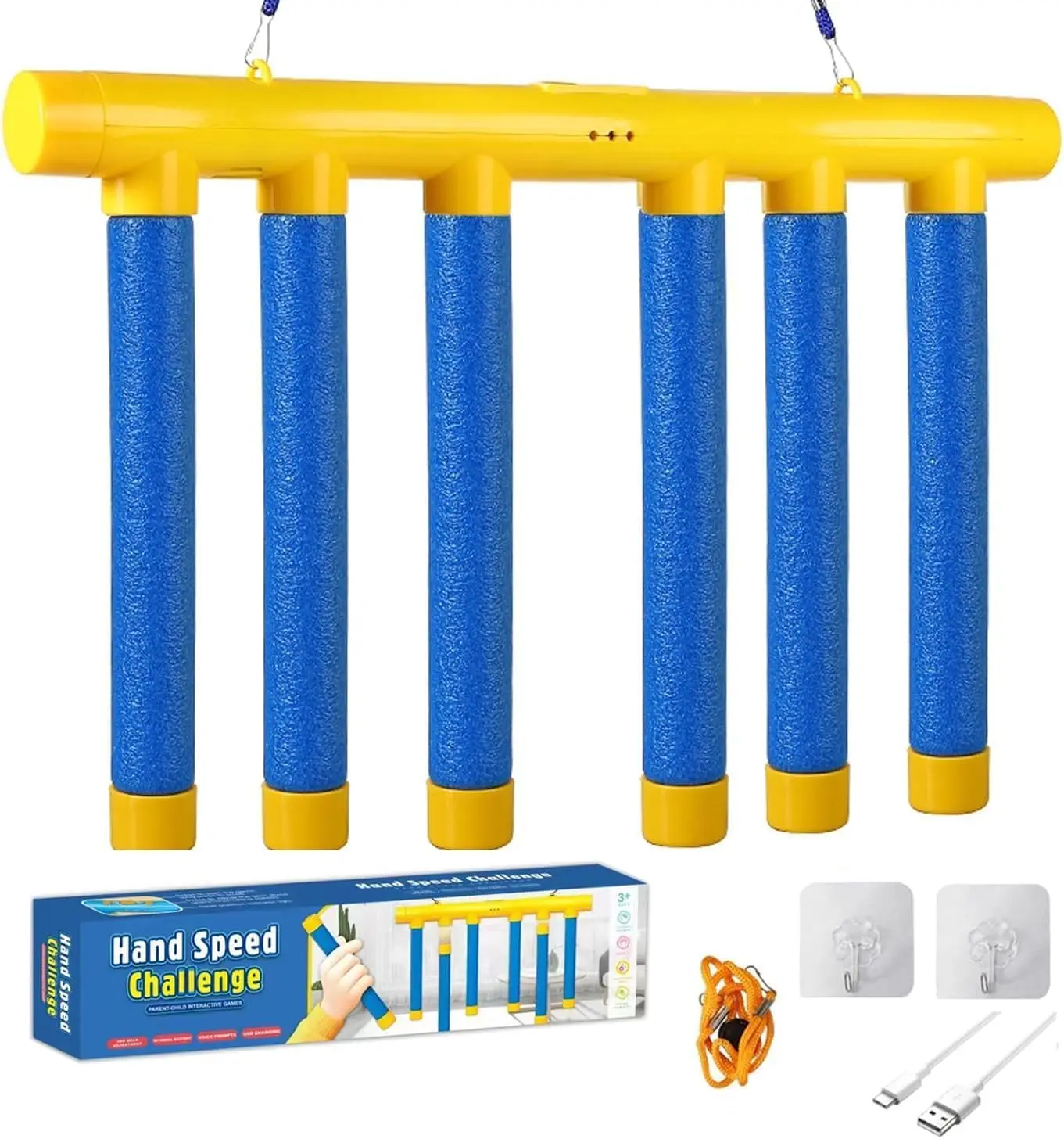 Drop The Stick Challenge - Hand Eye Coordination Training Toy, Adjustable Speed Catching Game.