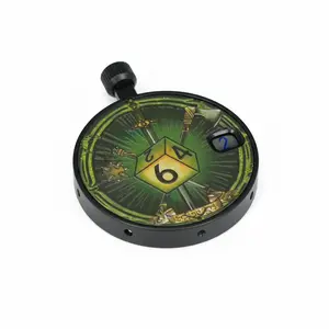 SURPASS Mechanical Pocket Watch Dice Spinner | EDC Metal Fidget Toy & Pendant for D&D | Premium Stainless Steel Role Playing Gift Polyhedral Dice D6