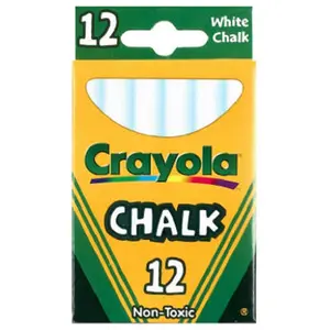 Crayola 51-0320 White Chalk - 12 Count