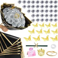 Silver Glitter Roses Bouquet