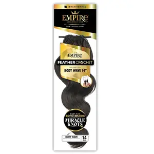 Sensationnel Empire 100% Human Hair Feather Crochet Braids - BODY WAVE 14/18"