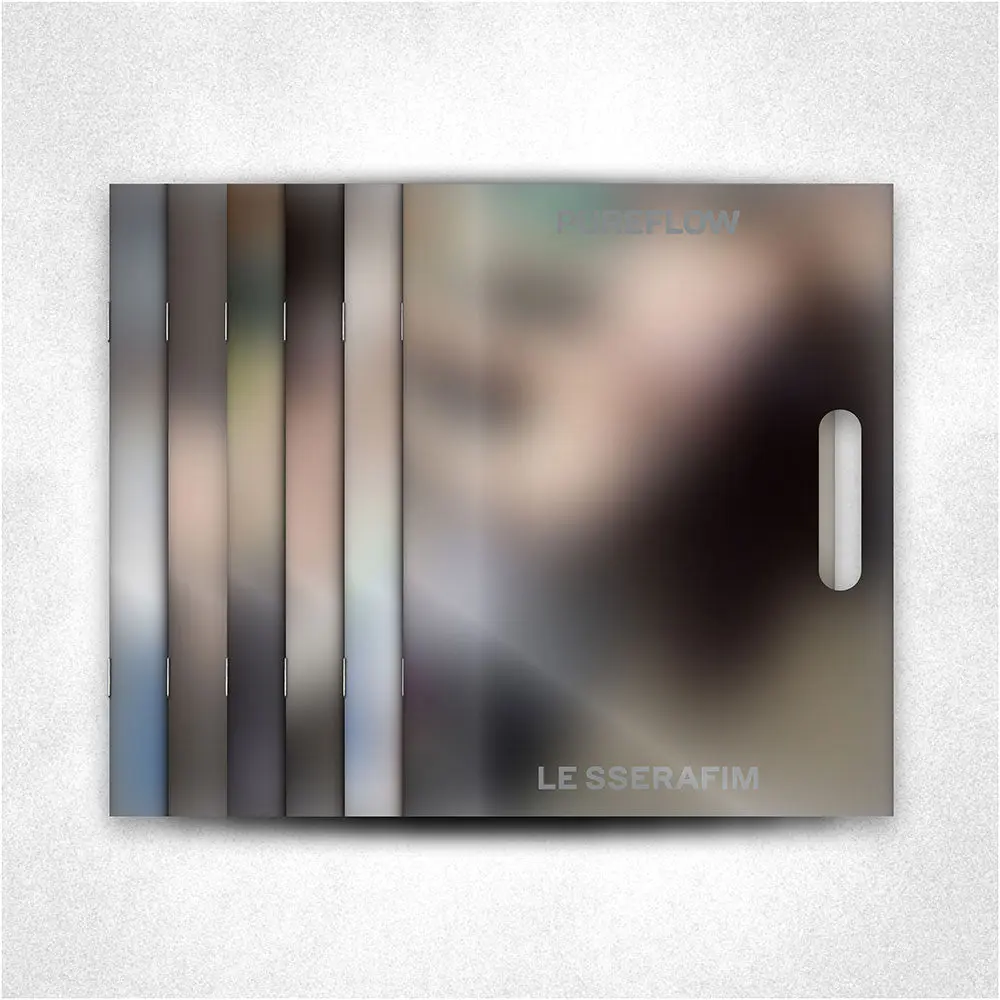 E SSERAFIM – 2nd Studio Album PUREFLOW pt.1 [Compact Ver.] | Official K-Pop CD Album | 6 Color Versions | 24p Photobook + Random Photocard + Receipt + Tag Paper & Tag Stickers.