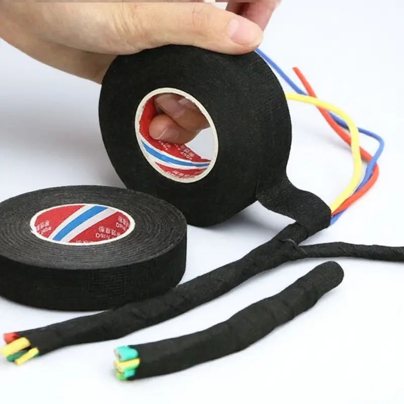 High Temperature Resistant Flame Retardant Electrical Insulation Tape Waterproof Self Adhesive Moisture Proof Strong Adhesive Wire Bundling Tape Tear Resistant Industrial Repair Tape Wrapping Tape High Bond Adhesive