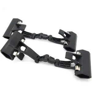 Adjustable, Foldable, and Twistable Copy Holder Clip - Easel Accessory – Double Head Painting Clip – Easel Accessory, Pack of 2 (Black)