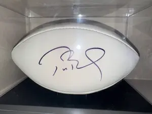 Tom Brady Autographed Football (In-Person Signature)