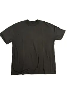 Men T-shirt Black Color Oversized Crew Neck Tee,Comfortable Soft Cotton, Unisex Casual Daily Tee Outings & Everyday Wear